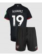 West Ham United Edson Alvarez #19 Bortedraktsett Barn 2024-25 Korte ermer (+ bukser)